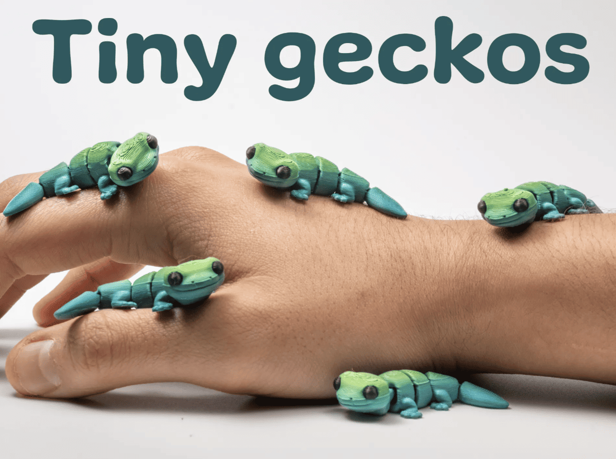 popular 3d printed articulated animals_10_flexi gecko
